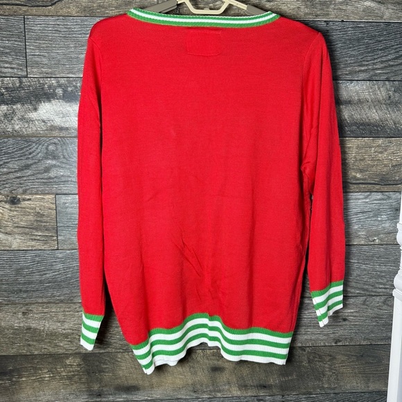 Tipsy Elves Go Elf Yourself Christmas Sweater Fun Whimsical Brand New Size XL - Picture 5 of 9